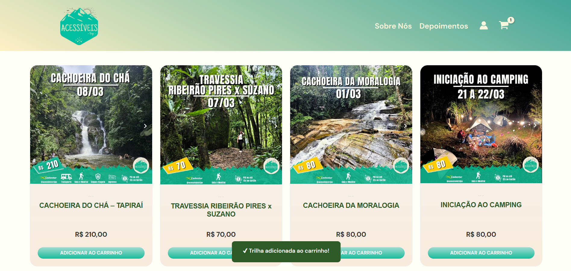 Site com Catálogo de Vendas